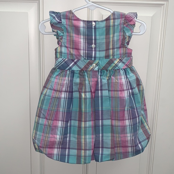 Chaps, 9-12m, Stunning Balloon Dress, Multiple Colors Blend Beautifully, - Picture 4 of 12